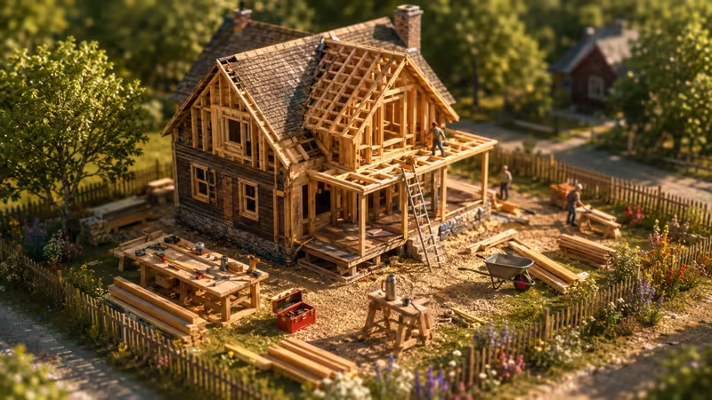 The Craftsman — cinematic scroll website world for home services companies