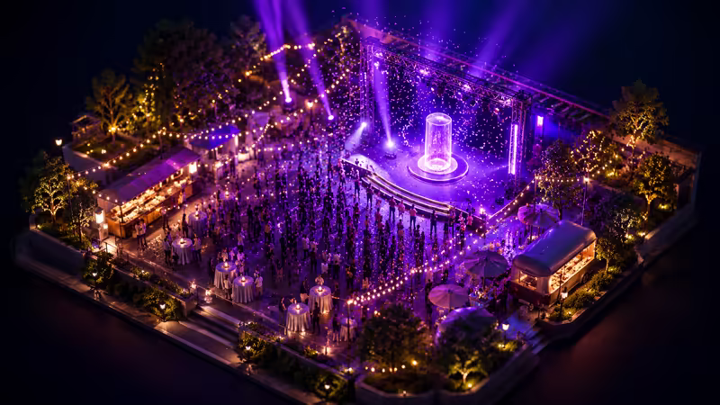 The Big Night — cinematic scroll website world for events and product launches